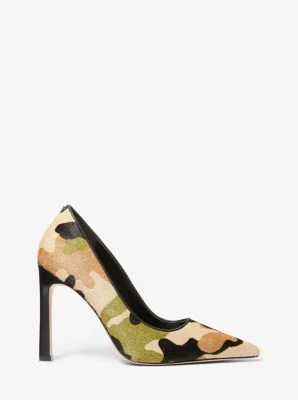 Amara Camouflage Print Calf Hair Pump - Image 3