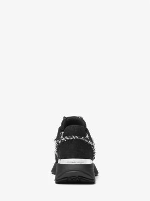 Ari Frayed Denim Trainer - Image 4