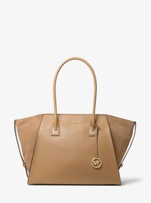 Avril Extra-Large Leather Top-Zip Tote Bag - Image 6