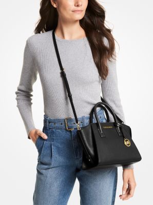 Avril Small Leather Top-Zip Satchel - Image 15