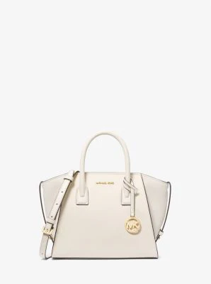 Avril Small Pebbled Leather Satchel - Image 10