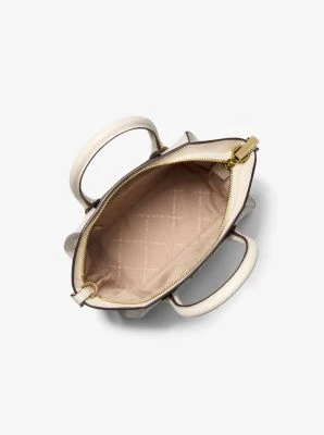 Avril Small Pebbled Leather Satchel - Image 11