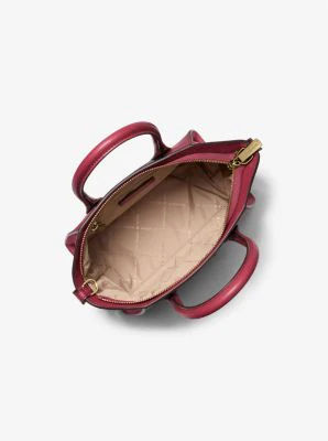 Avril Small Pebbled Leather Satchel - Image 15