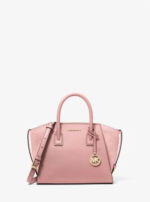 Avril Small Pebbled Leather Satchel - Image 6