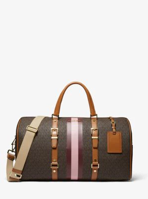 Bedford Travel Extra-Large Logo Stripe Weekender Bag - Image 15