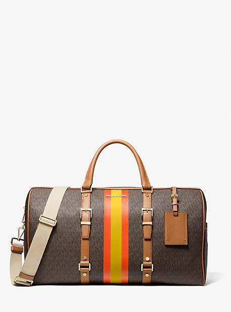 Bedford Travel Extra-Large Logo Stripe Weekender Bag - Image 33