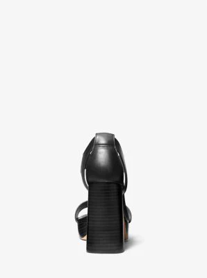Berkley Leather Block-Heel Sandal - Image 12