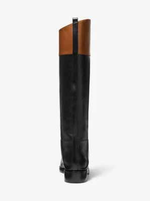 Braden Two-Tone Leather Riding Boot - Image 4