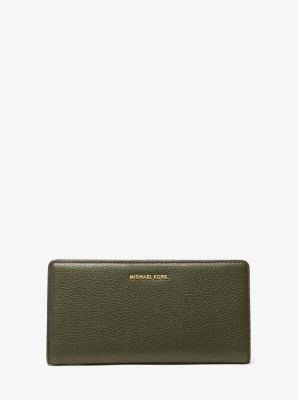 Bryant Large Pebbled Leather Snap-Front Wallet - Image 11