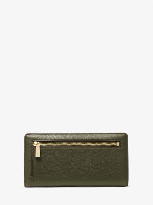 Bryant Large Pebbled Leather Snap-Front Wallet - Image 13