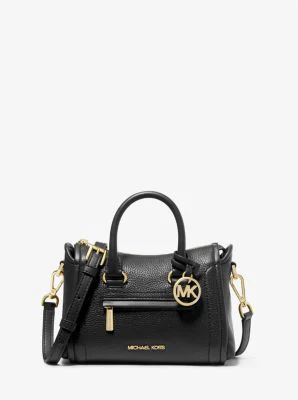 Carine Extra-Small Pebbled Leather Satchel - Image 10