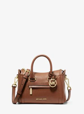 Carine Extra-Small Pebbled Leather Satchel - Image 14