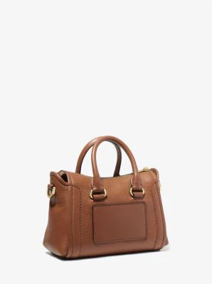 Carine Extra-Small Pebbled Leather Satchel - Image 16