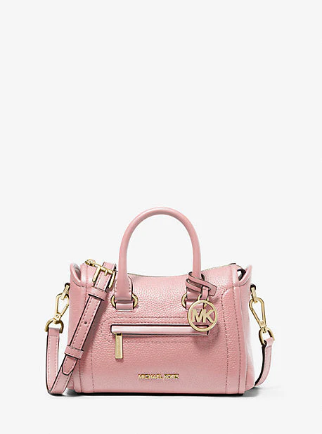 Carine Extra-Small Pebbled Leather Satchel - Image 5