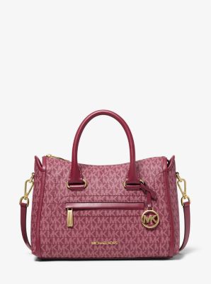 Carine Medium Logo Satchel - Image 7