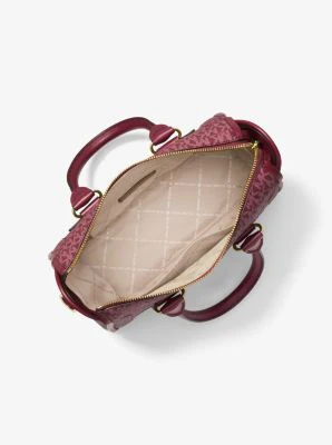 Carine Medium Logo Satchel - Image 8