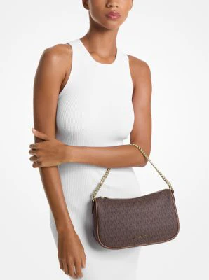 Carmela Medium Signature Logo Convertible Crossbody Bag - Image 4