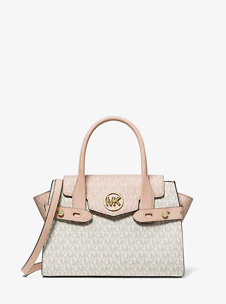 Carmen Medium Color-Block Logo Satchel - Image 5