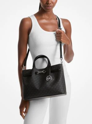 Carson Medium Signature Logo Satchel - Image 4