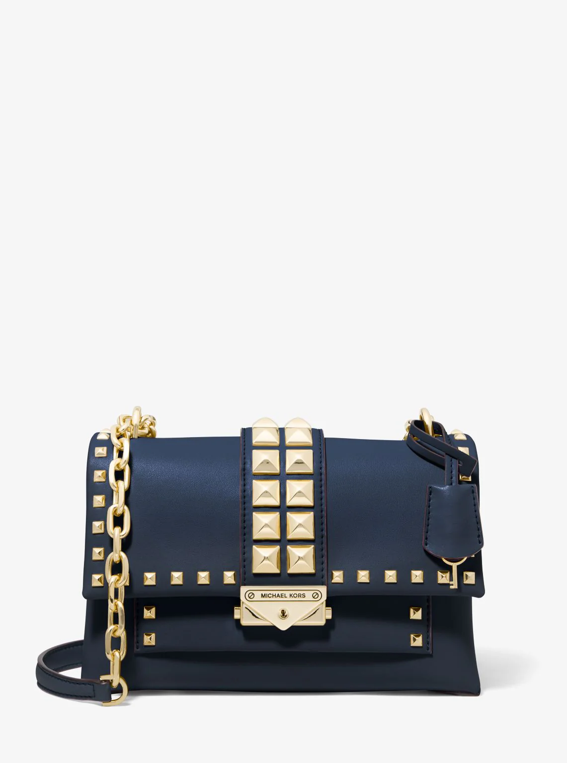 Cece Medium Studded Faux Leather Shoulder Bag - Image 10