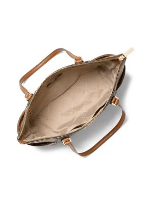 Charlotte Large Logo and Leather Top-Zip Tote Bag - Image 19
