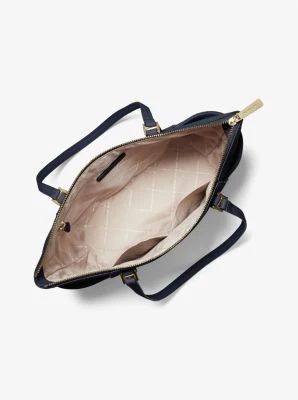 Charlotte Large Saffiano Leather Top-Zip Tote Bag - Image 15