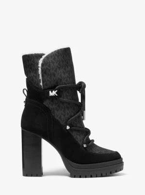Culver Logo Print Nylon and Nubuck Boot - Image 7