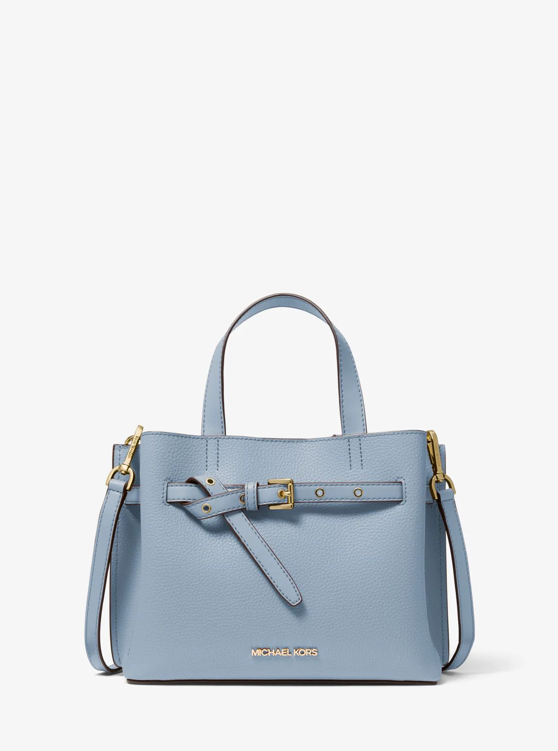 Emilia Small Pebbled Leather Satchel - Image 30