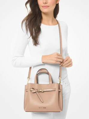 Emilia Small Pebbled Leather Satchel - Image 41