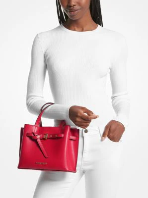 Emilia Small Pebbled Leather Satchel - Image 45