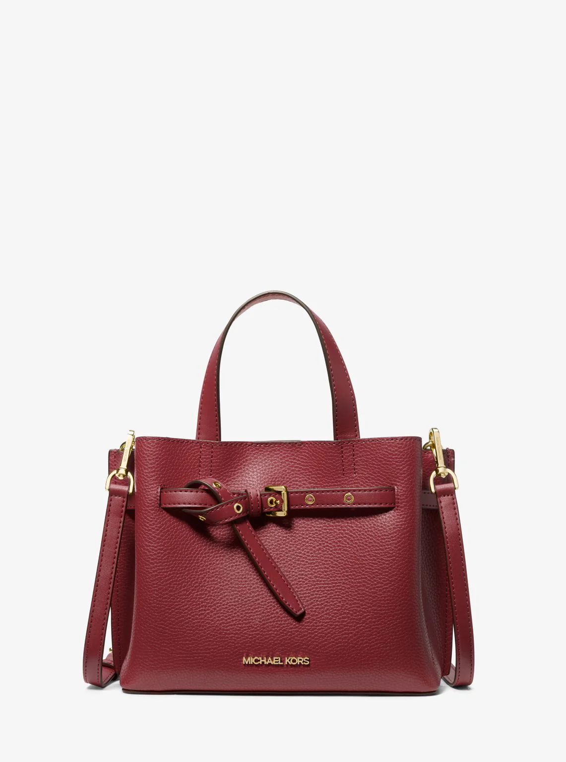 Emilia Small Pebbled Leather Satchel - Image 46