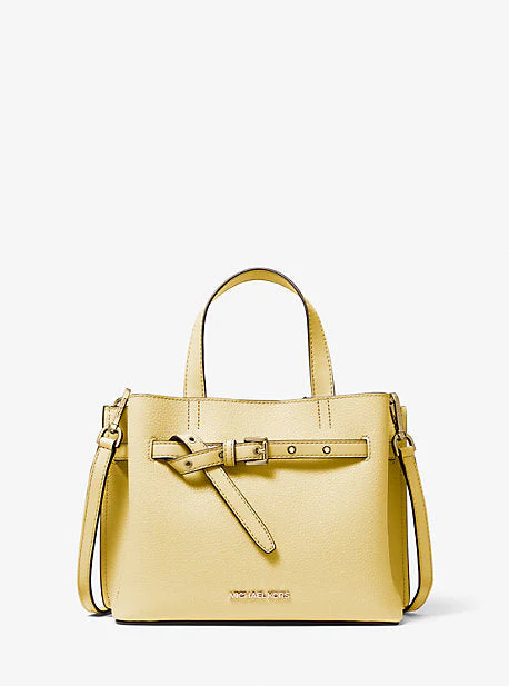Emilia Small Pebbled Leather Satchel - Image 5