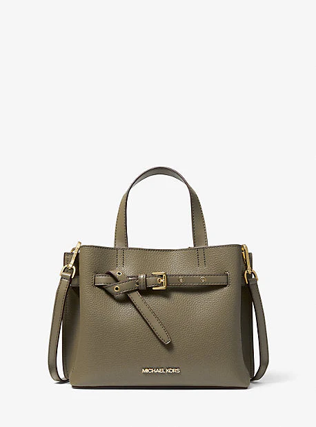 Emilia Small Pebbled Leather Satchel - Image 6
