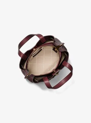 Emilia Small Pebbled Leather Satchel - Image 60