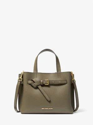 Emilia Small Pebbled Leather Satchel - Image 7