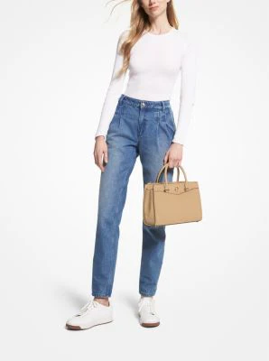 Everly Medium Saffiano Leather Satchel - Image 5