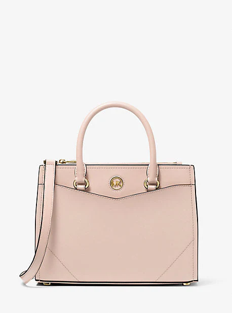 Everly Medium Saffiano Leather Satchel - Image 11