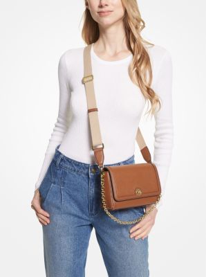 Freya Small Convertible Pebbled Leather Crossbody Bag - Image 15