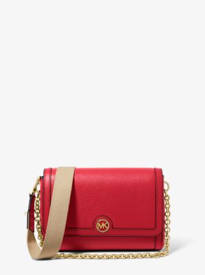 Freya Small Convertible Pebbled Leather Crossbody Bag - Image 2