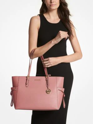 Gilly Large Saffiano Leather Tote Bag - Image 16