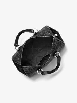 Grayson Medium Metallic Empire Monogram Satchel - Image 3