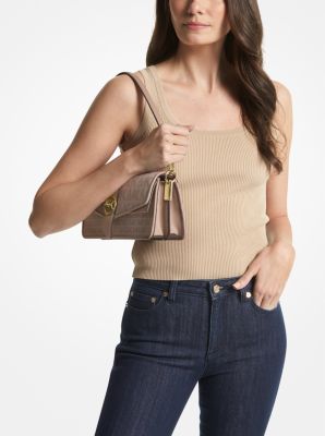 Greenwich Medium Logo Jacquard Shoulder Bag - Image 10