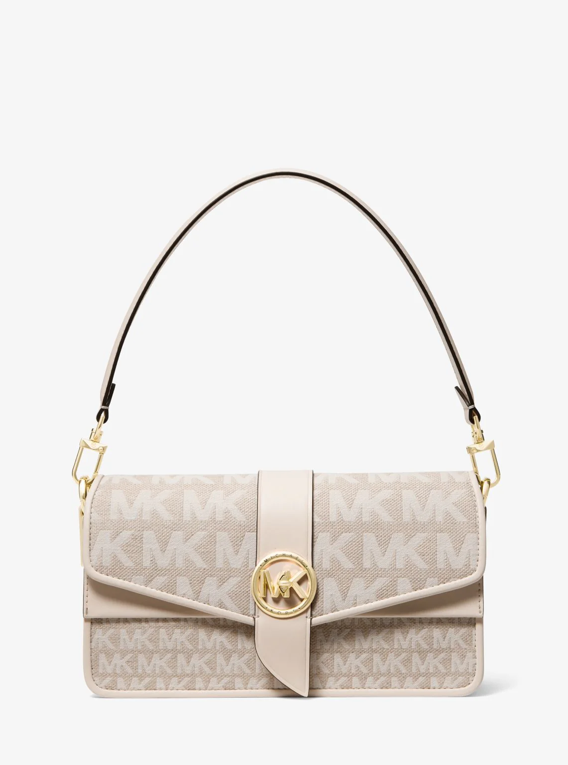 Greenwich Medium Logo Jacquard Shoulder Bag - Image 11