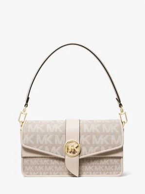 Greenwich Medium Logo Jacquard Shoulder Bag - Image 12