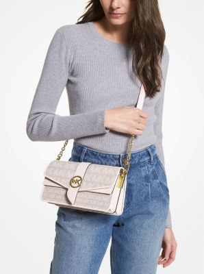 Greenwich Medium Logo Jacquard Shoulder Bag - Image 15