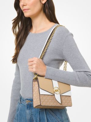 Greenwich Small Color-Block Logo and Saffiano Leather Crossbody Bag - Image 28