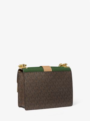 Greenwich Small Color-Block Logo and Saffiano Leather Crossbody Bag - Image 32