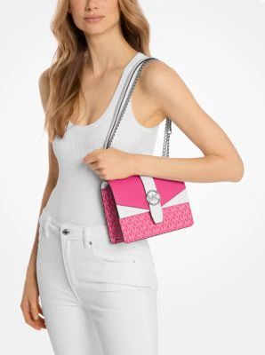 Greenwich Small Color-Block Signature Logo Crossbody Bag - Image 13