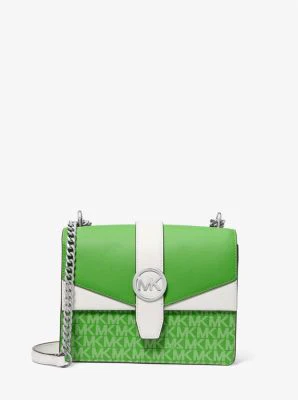 Greenwich Small Color-Block Signature Logo Crossbody Bag - Image 2