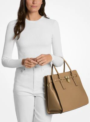 Hamilton Moderne Large Leather Satchel - Image 7